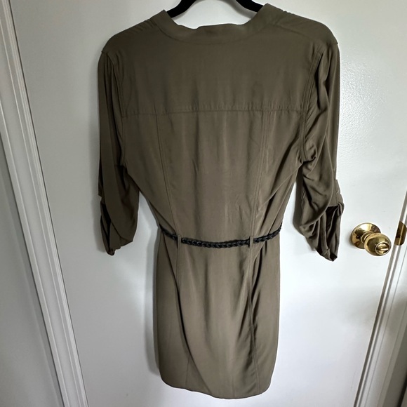 Guess Cargo styled green dress in size S with braided belt - Picture 2 of 3